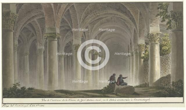 Interior in Constantinople, 1814. Creator: Michel Francois Preaulx.