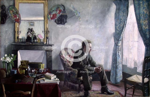 Interior in Paris, 1884. Creator: Gustav Wentzel.