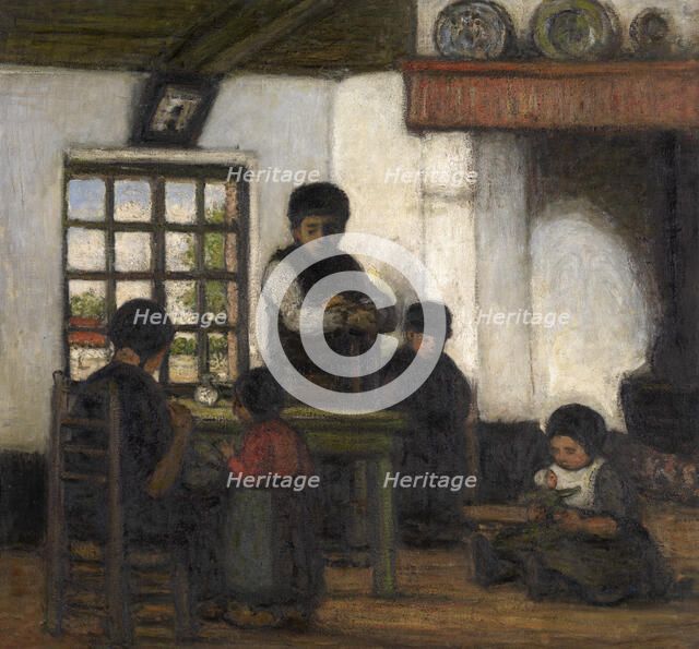 Interior in the Kempen, 1922. Creator: Jakob Smits.