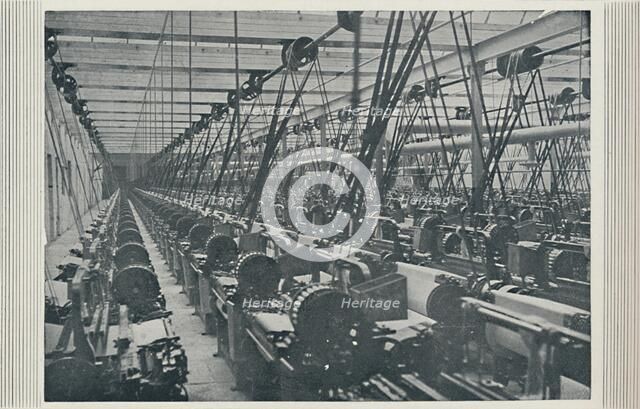 'Interior of Cotton Mill', 1910. Artist: Unknown.
