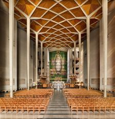 Interior of Coventry Cathedral, West Midlands, 2008. Artist: James O Davies