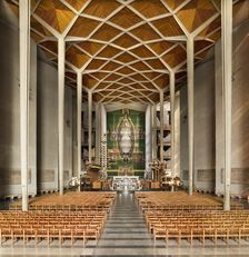 Interior of Coventry Cathedral, West Midlands, 2008. Artist: James O Davies