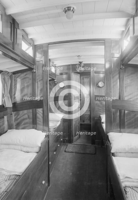 Interior of cabin on cabin cruiser D.G.S.P., 1913. Creator: Kirk & Sons of Cowes.
