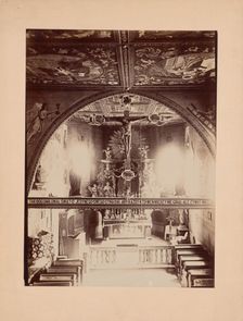 Interior of Church of the Nativity of the Blessed Virgin Mary, Kruzlowa Wyzna, 1895-1905. Creator: Stanislaw Tomkowicz