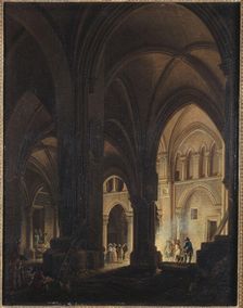 Interior of church of the Saints-Innocents , 1787. Creator: Pierre-Antoine Demachy