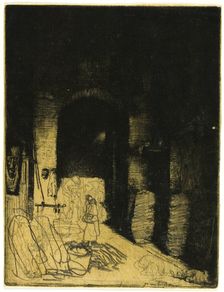 Interior of Charcoal Shop, Florence, 1905. Creator: Donald Shaw MacLaughlan