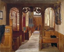 Interior of Charterhouse Chapel, London, 1885. Artist: John Crowther