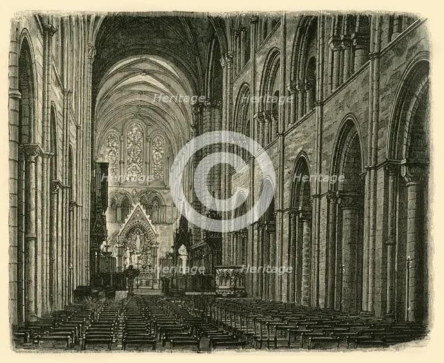 'Interior of Chichester Cathedral, Looking East', 1898. Creator: Unknown.