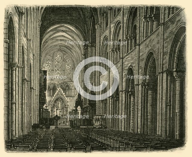 'Interior of Chichester Cathedral, Looking East', 1898. Creator: Unknown.