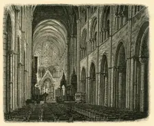 Interior of Chichester Cathedral, Looking East 1898. Creator: Unknown
