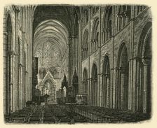 Interior of Chichester Cathedral, Looking East 1898. Creator: Unknown