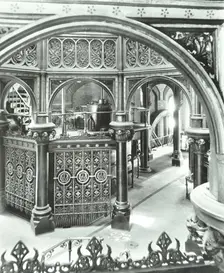 Interior of Crossness Sewage Treatment Works, Erith, London, 1949