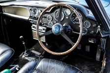 Interior of a 1961 Aston Martin DB4 GT SWB lightweight. Creator: Unknown