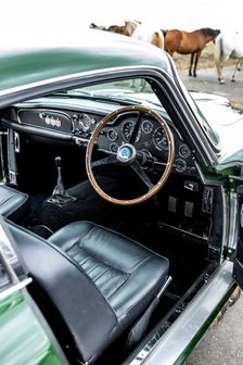 Interior of a 1961 Aston Martin DB4 GT previously owned by Donald Campbell. Creator: Unknown