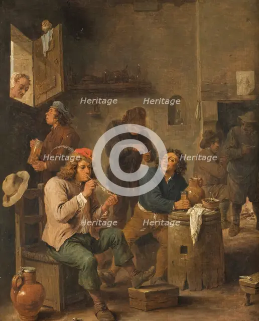Interior of a Tavern, 1661. Creator: David Teniers II.
