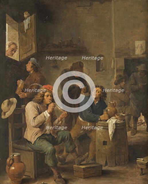 Interior of a Tavern, 1661. Creator: David Teniers II.