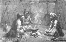 'Interior of a Turcoman Tent; Notes on Western Turkistan 1875. Creator: Unknown