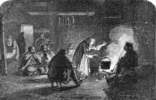 Interior of a Wallachian Hut, 1854. Creator: Unknown