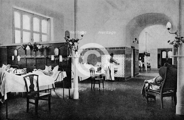 Interior of a ward in the Rigshospitalet (National Hospital), Copenhagen, Denmark, 1922. Artist: Unknown.