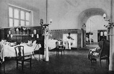 Interior of a ward in the Rigshospitalet (National Hospital), Copenhagen, Denmark, 1922
