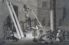 Interior of a Weavers Workshop Egypt, 1822. Artist: Schroeder