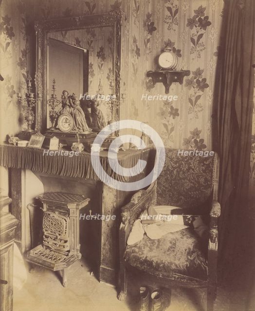 Interior of a Working Class Home, rue de Romainville, 1909-10. Creator: Eugene Atget.