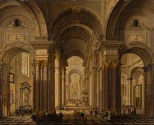 Interior of a Baroque Church, 1792. Creator: Johann Ludwig Ernst Morgenstern