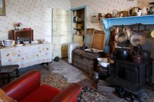 Interior of a black house, Arnol, Lewis, Outer Hebrides, Scotland, 2009. Creator: Peter Thompson