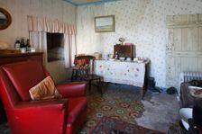 Interior of a black house, Arnol, Lewis, Outer Hebrides, Scotland, 2009. Creator: Peter Thompson