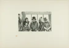 Interior of a Bus, 1864, printed 1920. Creator: Charles Maurand