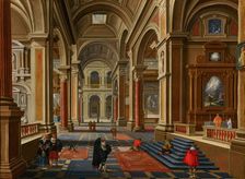 Interior of a Catholic Church. Creator: Bartholomeus van Bassen