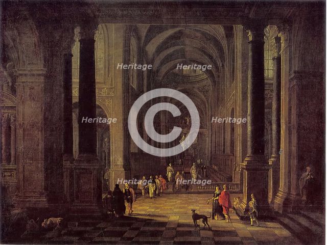 Interior of a Church, 1648. Creator: Gerard Houckgeest.
