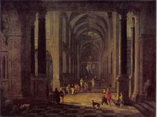 Interior of a Church, 1648. Creator: Gerard Houckgeest