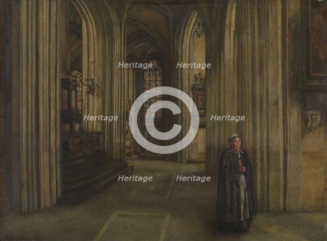 Interior of a Church, 1871. Creator: Henri Jean Augustin de Braekeleer.