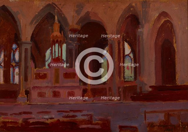 Interior of a Church, 1902. Creator: Jerzy Karszniewicz.