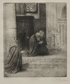 Interior of a Church. Creator: Alphonse Legros (French, 1837-1911)