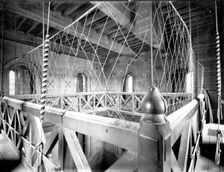 Interior of a church bell tower, Oxfordshire, c1860-c1922. Artist: Henry Taunt