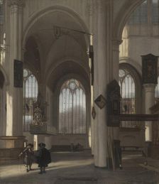 Interior of a Church, c. 1680. Creator: Emanuel de Witte (Dutch, ca. 1617-1692)