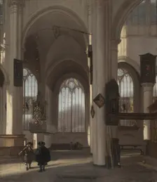 Interior of a Church, c. 1680. Creator: Emanuel de Witte (Dutch, ca. 1617-1692)