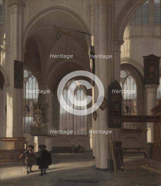 Interior of a Church, c. 1680. Creator: Emanuel de Witte (Dutch, ca. 1617-1692).