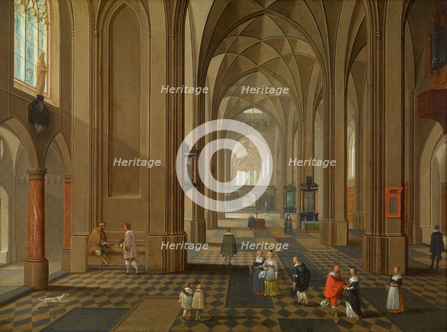 Interior of a Church, c1610-1650. Creator: Peeter Neeffs the Elder.