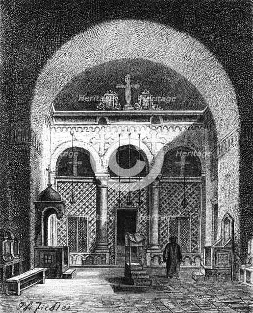 'Interior of a Church, Egypt', 1881. Artist: Unknown