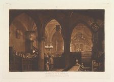 Interior of a Church (Liber Studiorum, part XIV, plate 70), January 1, 1819. Creator: JMW Turner