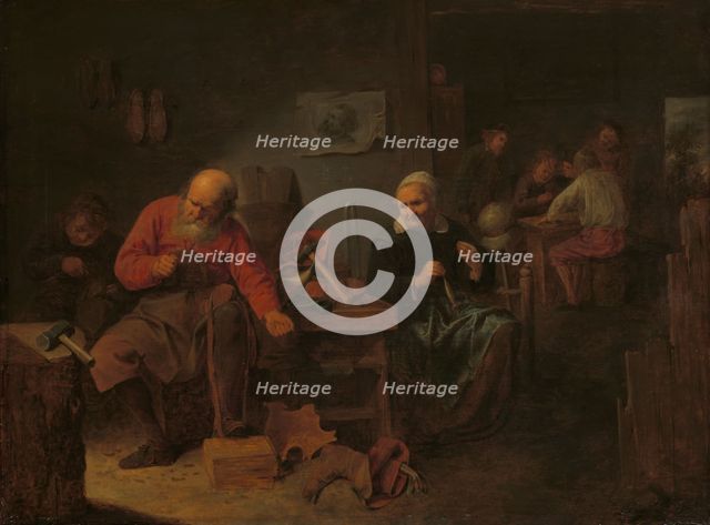 Interior of a Cobbler's Shop, c.1650. Creator: David Ryckaert III.