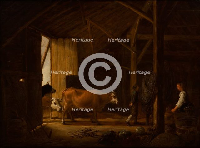 Interior of a Cowshed. Creator: Aelbert Cuyp.