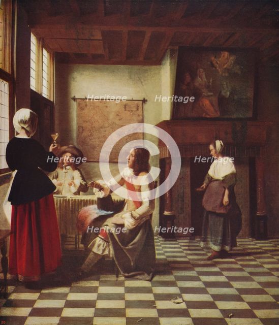 'Interior of a Dutch House', c1658, (c1915). Artist: Pieter de Hooch.