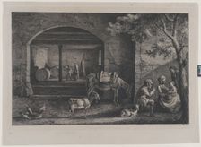Interior of a Farm at Saint-Jean-de-Touslas, 1793. Creator: Jean-Jacques de Boissieu