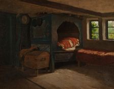 Interior of a Farmer's Cottage in Skåne. Creator: Jacob Kulle