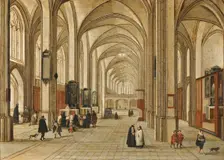 Interior of a Gothic Church, 1604. Creator: Jacob Neeffs
