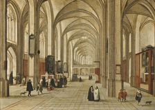 Interior of a Gothic Church, 1604. Creator: Jacob Neeffs